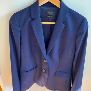 jcrew new wool woman blazer-4 navy